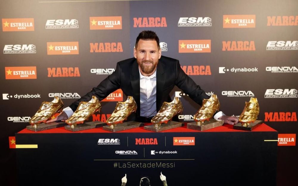 Penghargaan Ke-6, Lionel Messi Raih Sepatu Emas Eropa 2019