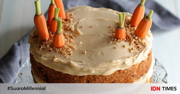 Selain sehat, carrot cake pun memiliki cita rasa unik yang membuat wortel s...