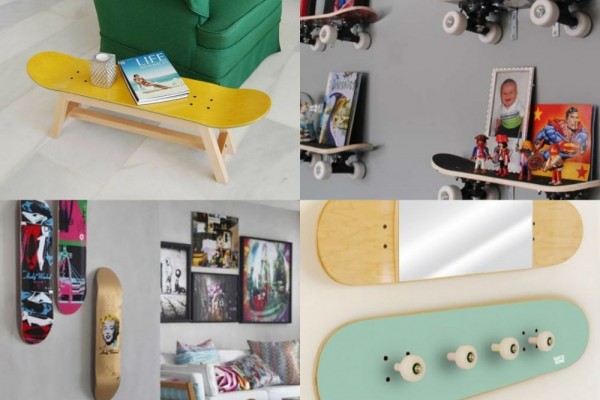 12 Inspirasi Dekorasi Rumah dari Skateboard, Keren Abis!