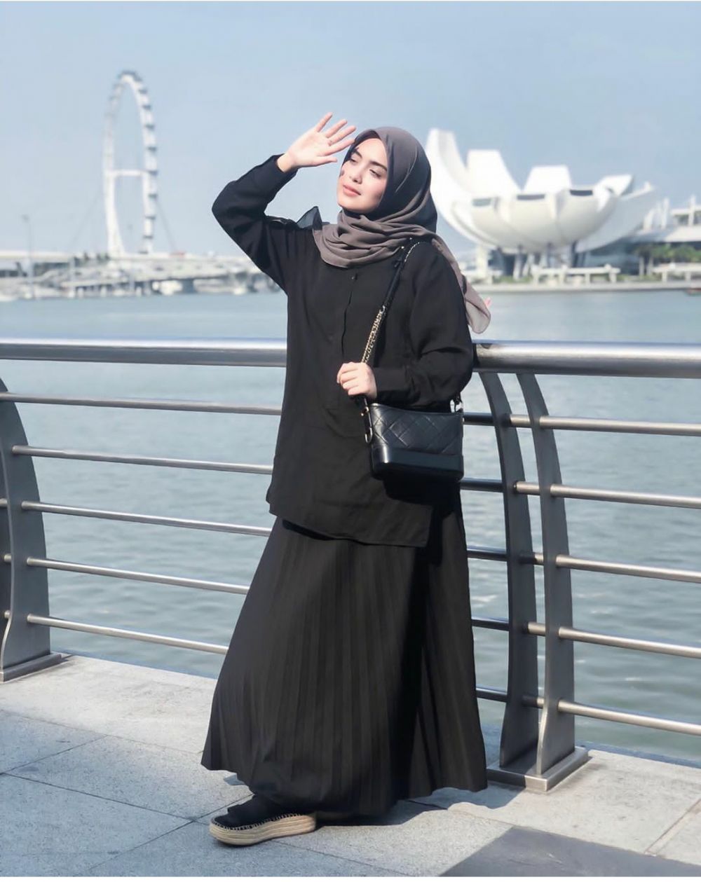 20 Inspirasi Ootd  Hijab  Rok Hitam Polos  Will You Love Me
