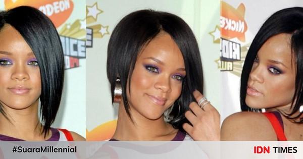 7 Inspirasi Gaya Rambut Pendek Ala Rihanna Stylish Funky Dan Edgy