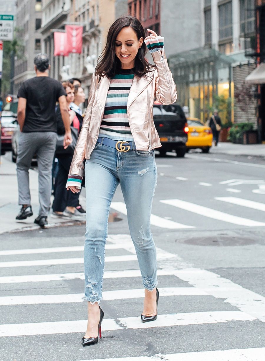 15 Inspirasi Mix N Match High Waist Jeans Yang Kekinian, Kece Abis!