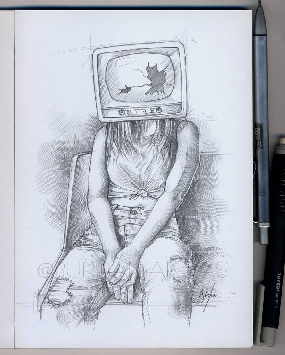 Menohok, 12 Ilustrasi Gambarkan Dunia Saat Ini Karya Burhani Annas