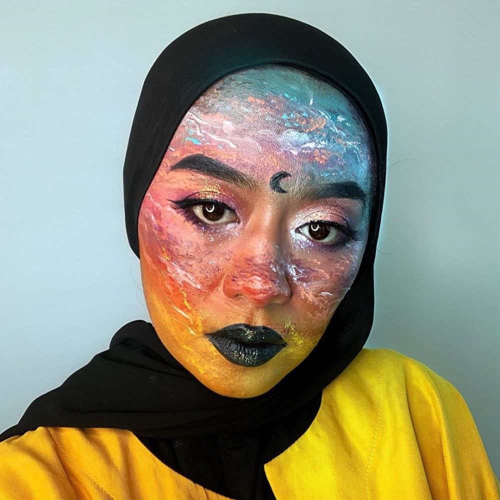 11 Inspirasi Face Painting Makeup Ala Beauty Influencer Vindy Keren