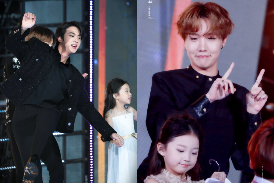 10 Potret BTS Tampil Bersama Aktris Cilik di SBS Gayo Daejeon, Gemas!