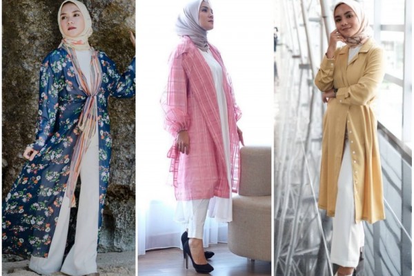 Bersahaja! Intip 10 Ide OOTD Hijab & White Pants ala Enno Lerian Ini
