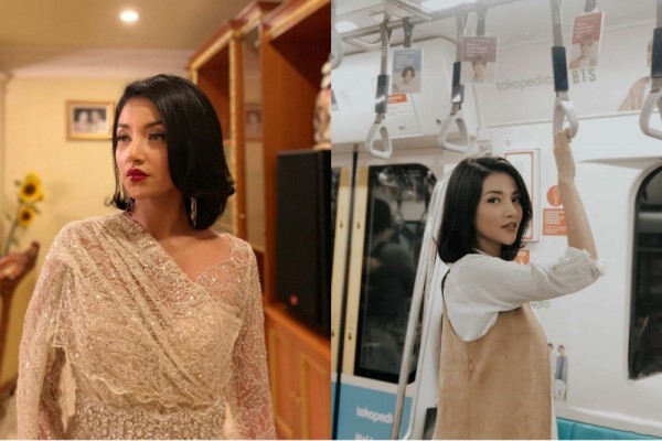 10 Potret Terbaru Tsania Marwa dengan Rambut Pendek