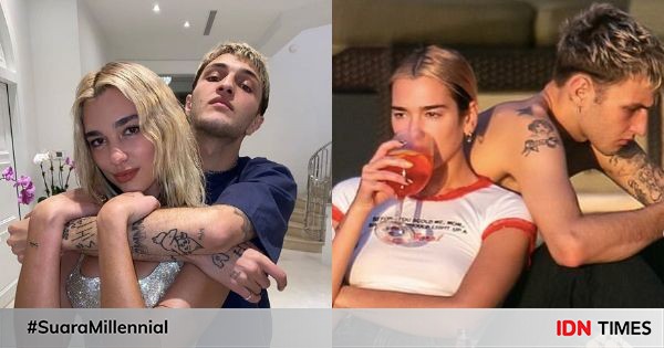 Lengket tak terpisahkan, 10 gaya pacaran dua lipa dan anwar hadid