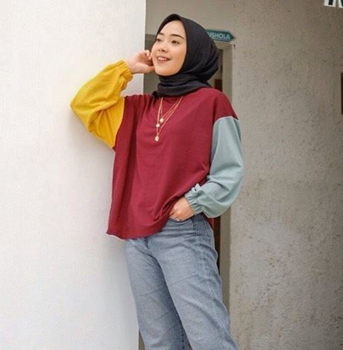 ootd hijab sweater