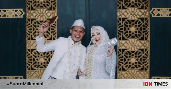 Sah! 10 momen haru akad nikah pesepak bola evan dimas dan dewi zahra