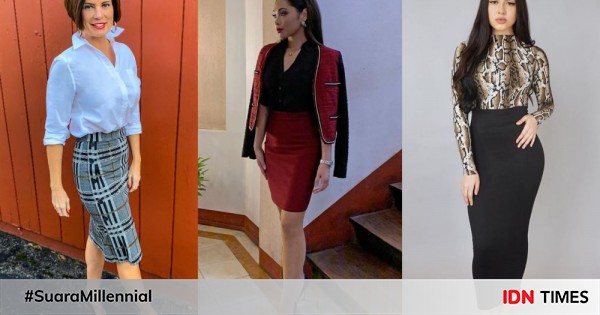 10 ide padu padan ootd dengan pencil skirt, super modis & berkelas