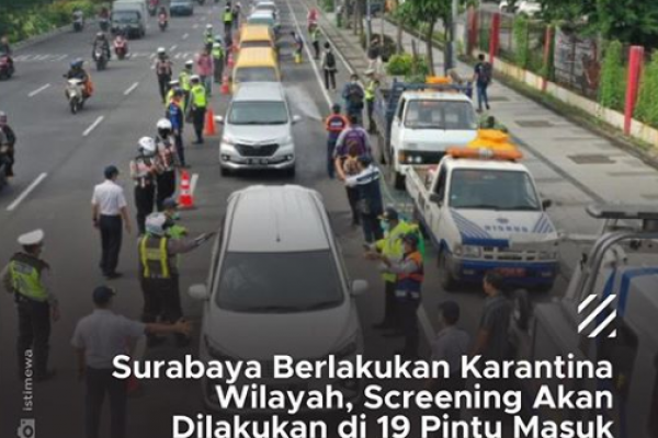 Pekan Ini, Kendaraan Selain Pelat L akan Dibatasi Masuk ke Surabaya!
