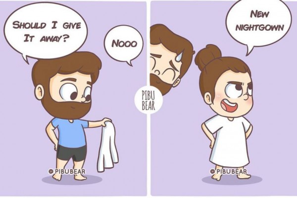 10 Ilustrasi Gambarkan Pasangan yang Gak Pernah Jaim, Mirip Kamu?