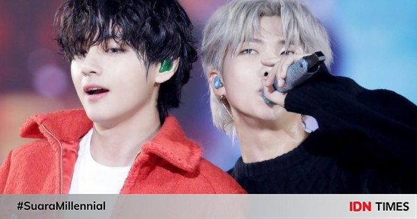 10 potret kedekatan rm dan v bts, bak sibling goals