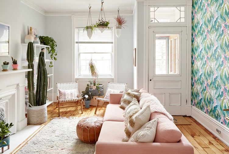 15 Inspirasi Living Room Bergaya Minimalis Bohemian, Super Estetik!