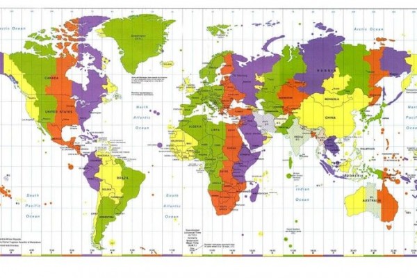5 Negara dengan Zona Waktu Terbanyak di Dunia
