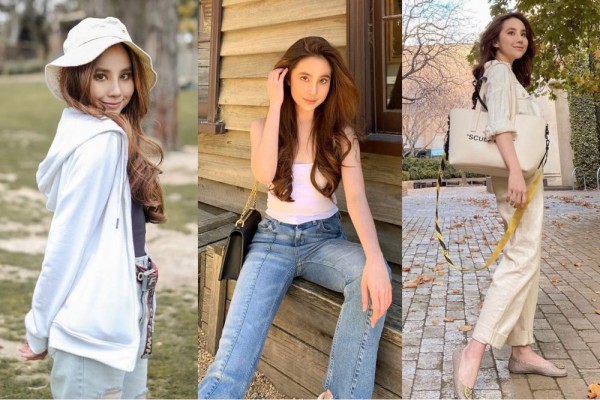 10 Inspirasi Mix and Match Outfit Warna Putih ala Agatha Chelsea