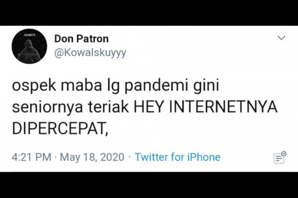 Kocak! 12 Cuitan tentang Ospek Online ala Warga Twitter