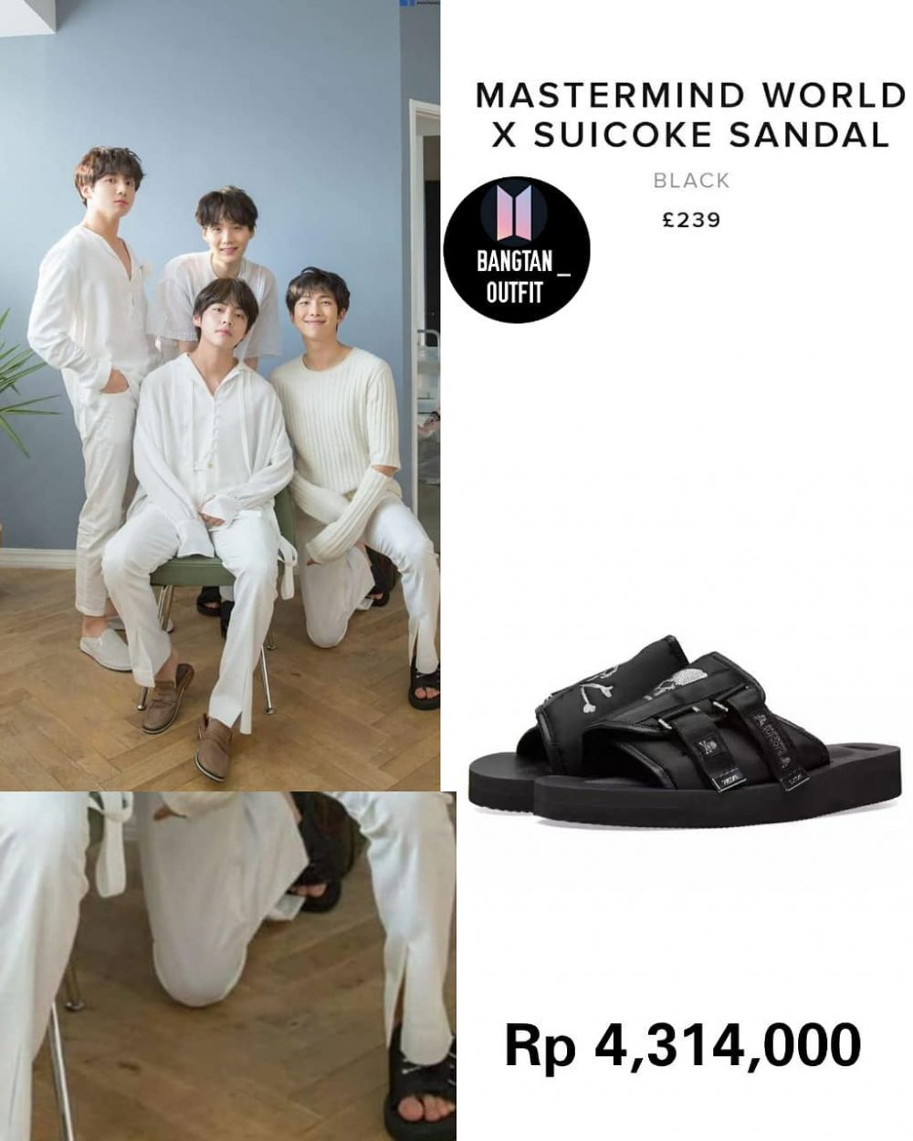 Dipakai Sampai Buluk, Harga Sandal Selop Jin BTS Bikin Tercengang