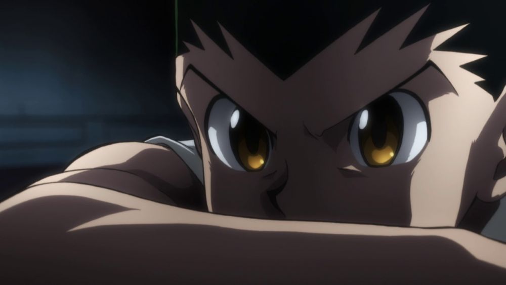 Gon (Pitou enraged/Dark aura/Episode 116) and Killua vs. Post Nen