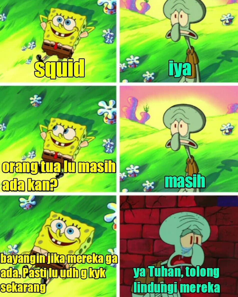 10 Meme Sedih Squidward Yang Makjleb