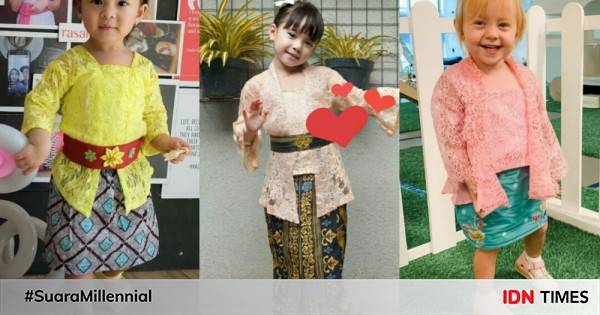 12 Gaya Anak Artis Tampil Beda Dengan Kebaya, Manisnya Bikin Gemas!