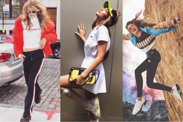 10 Inspirasi Padu Padan Outfit Pakai Sepatu Sport Ala Gigi Hadid