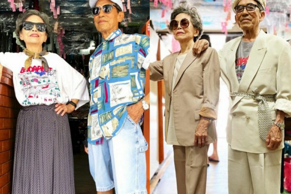 Viral! 9 Potret Modis Pasangan Lansia Asal Taiwan yang Curi Perhatian