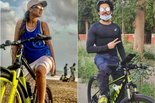 Hits juga di India, Intip 10 Gaya Seleb Bollywood Saat Sepedaan