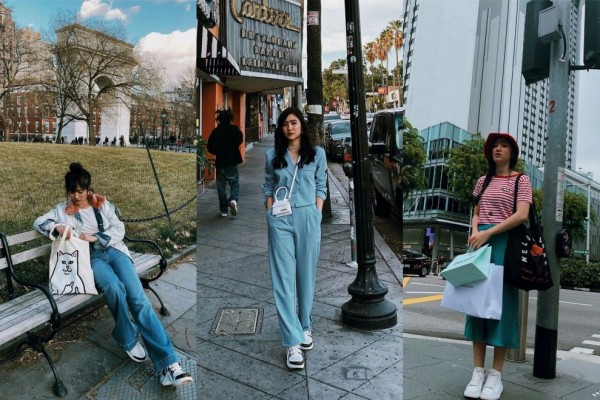 10 Outfit Street Style ala Febby Rastanty, Aktris Berpredikat Cumlaude