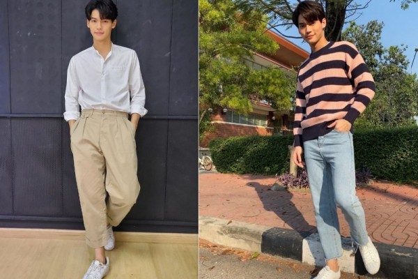 9 Gaya Kasual ala Win Metawin yang Cocok Buat ke Kampus, Stylish Abis!