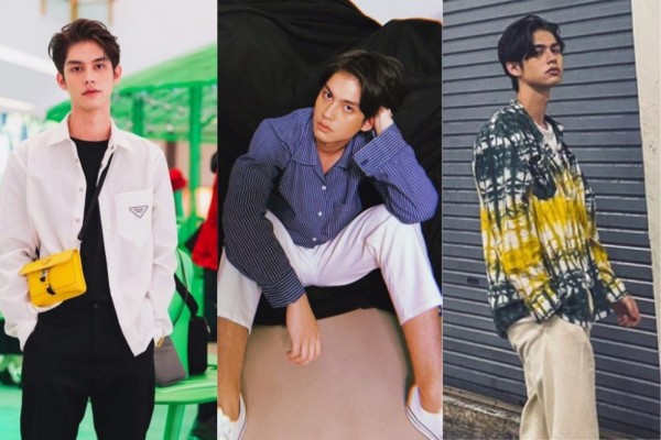 10 Inspirasi Outfit Kemeja ala Bright Vachirawit, Simpel dan Kece!