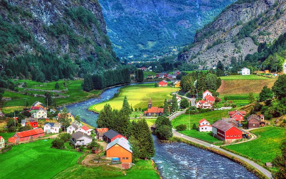 10 Potret Desa Flam di Norwegia, Suasana Syahdunya Meresap ke Jiwa!