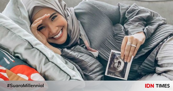 10 potret calon ibu, zaskia sungkar yang kian manis dan menawan