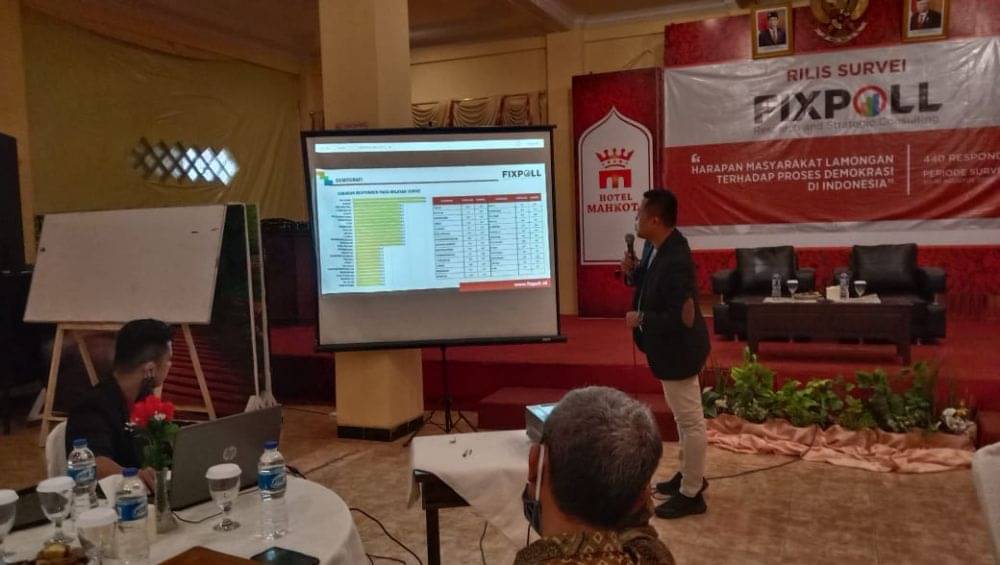 Survei Fixpoll Indonesia, Elektabilitas Yuhronur Tertinggi di Lamongan