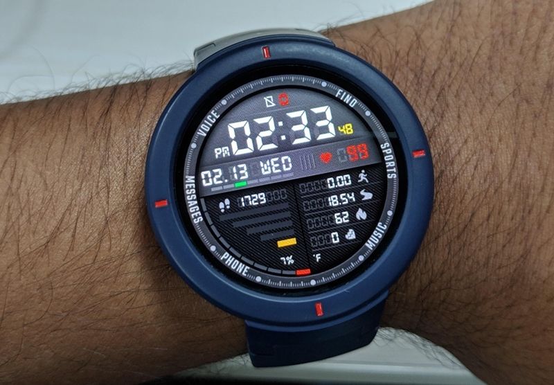 spek amazfit verge