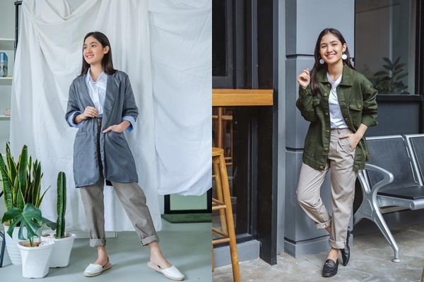 10 Mix and Match Outfit dengan Outer ala Cut Syifa, Kekinian Banget!