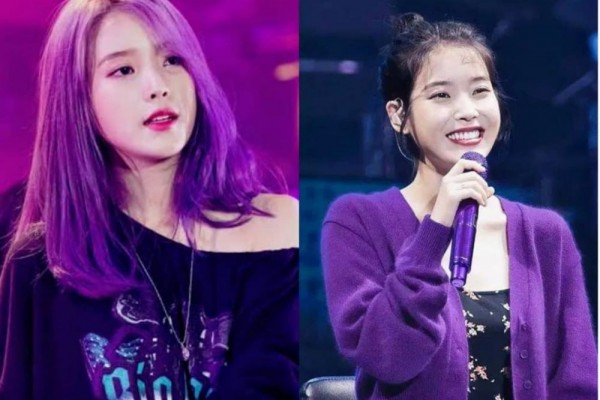 Paling Bersinar, 10 Pesona IU Saat Dibaluti Warna Ungu Kesukaannya