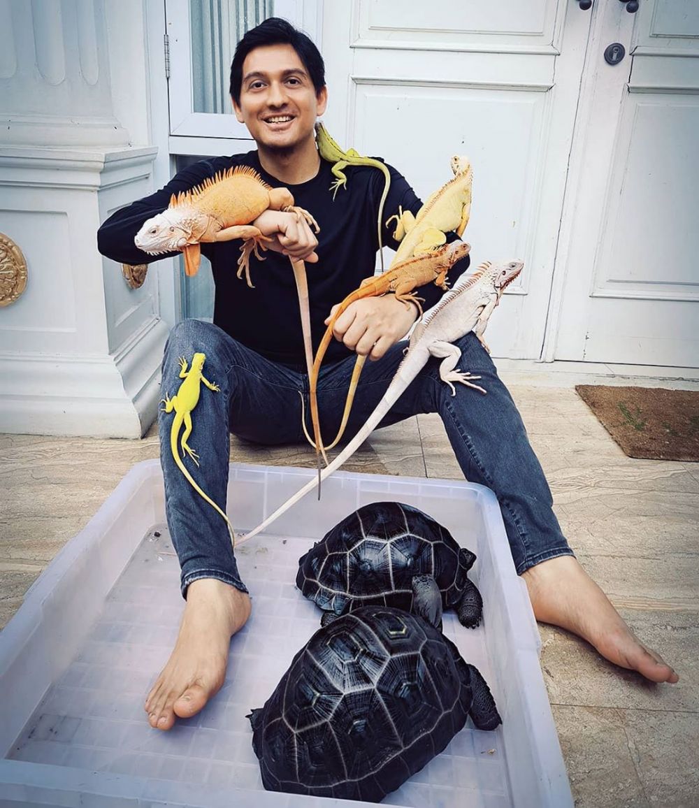 Intip Potret Lucu 9 Keluarga Artis Bersama Hewan Peliharaan