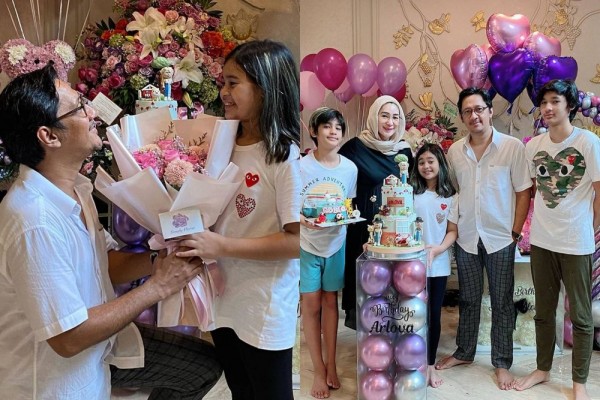 10 Momen Sederhana Ulang Tahun ke-9 Arlova, Putri Bungsu Andre Taulany