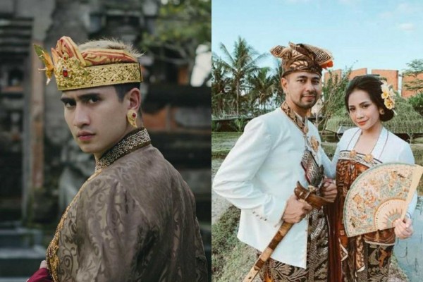 Menawan, Verrel dan 8 Artis Pria Indonesia saat Pakai Baju Adat Bali