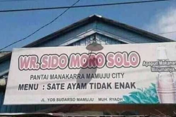 15 Spanduk Kuliner Kreatif Ini Asli Ngeselin tapi Bikin Ngakak