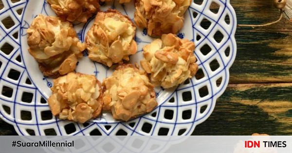 Resep almond flake coockies yang renyah dan gampang banget