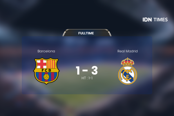 Barcelona Dihajar Real Madrid 1-3, Z. Zidane Puji Pemain