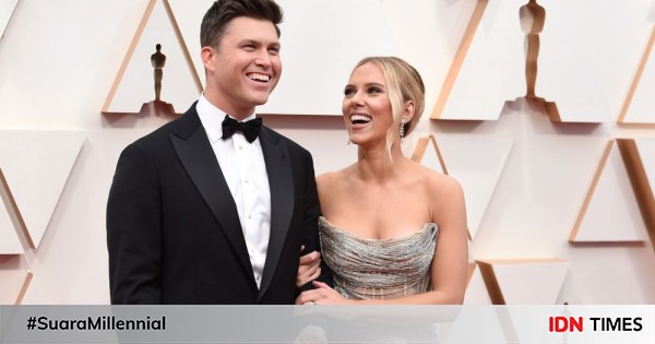 Resmi menikah, 10 perjalanan cinta colin jost dan scarlett johansson