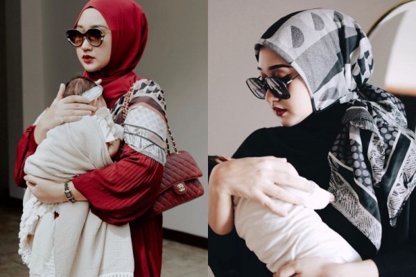 9 Potret Stylish Dian Pelangi Momong Bayi, Desainer Top Emang Beda!