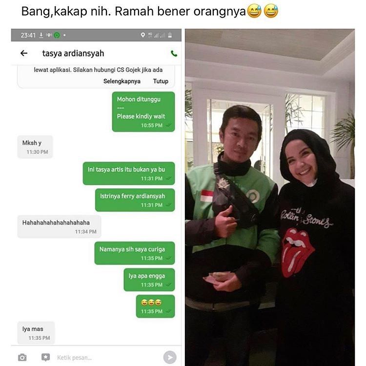 Ramah dan Tidak Sombong! 10 Potret Artis Bareng Abang Ojol