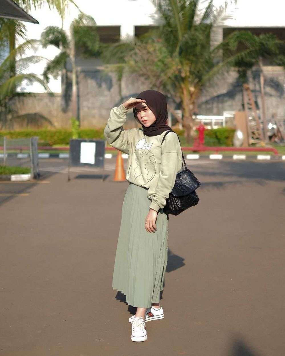 pastel outfit hijab