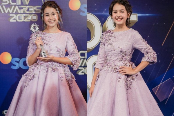 Tampil Manis, 9 Potret Sandrinna Michelle di Acara SCTV Awards 2020