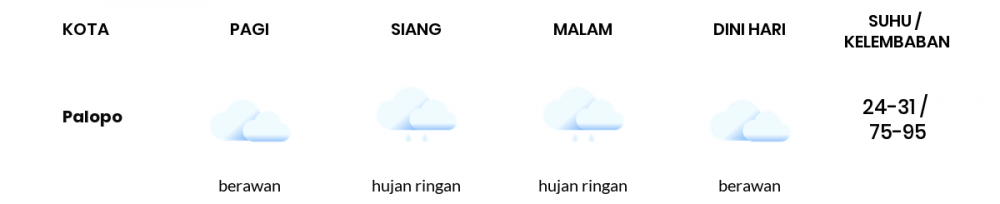 Cuaca Hari Ini 29 November 2020: Makassar Hujan Ringan Siang Hari